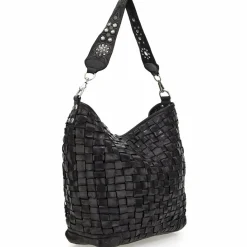 Hot Campomaggi Edera Schultertasche Leder 30 cm nero