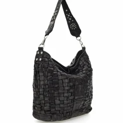 Hot Campomaggi Edera Schultertasche Leder 30 cm nero