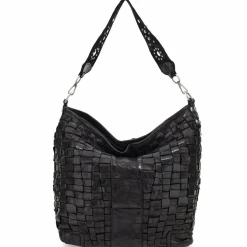 Hot Campomaggi Edera Schultertasche Leder 30 cm nero