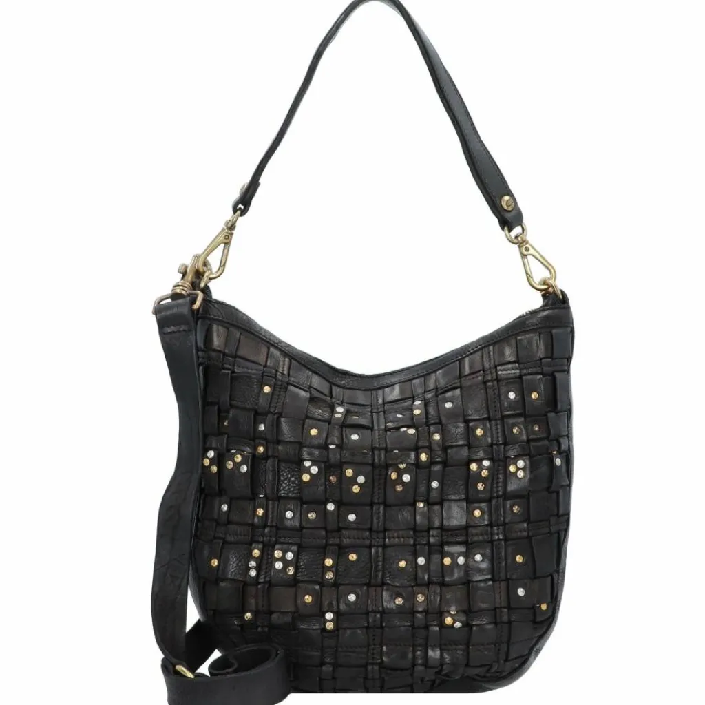 Hot Campomaggi Edera Schultertasche Leder 28 cm nero