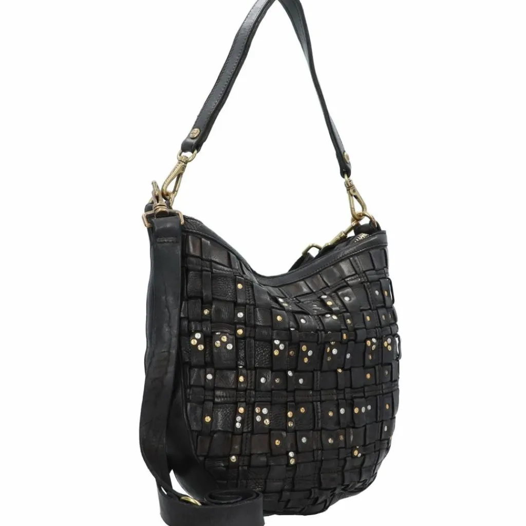 Hot Campomaggi Edera Schultertasche Leder 28 cm nero