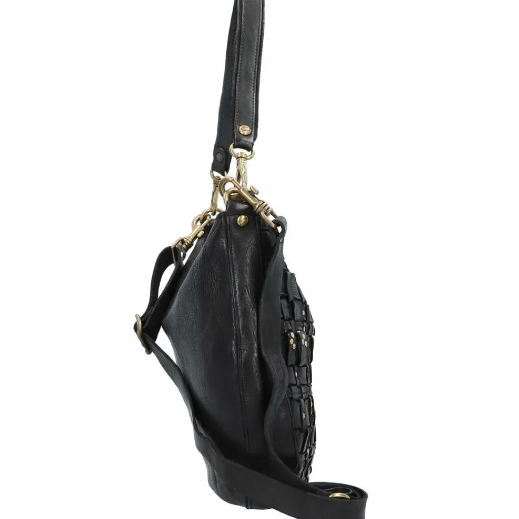 Hot Campomaggi Edera Schultertasche Leder 28 cm nero