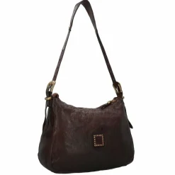Outlet Campomaggi Giuliana Schultertasche Leder 36 cm moro