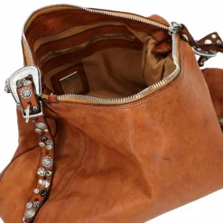 Campomaggi Henkeltaschen|Schultertaschen<Giuliana Schultertasche Leder 36 cm cognac