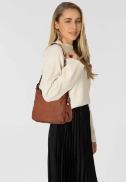Campomaggi Henkeltaschen|Schultertaschen<Giuliana Schultertasche Leder 36 cm cognac