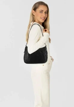 Sale Campomaggi Giuliana Schultertasche Leder 36 cm nero
