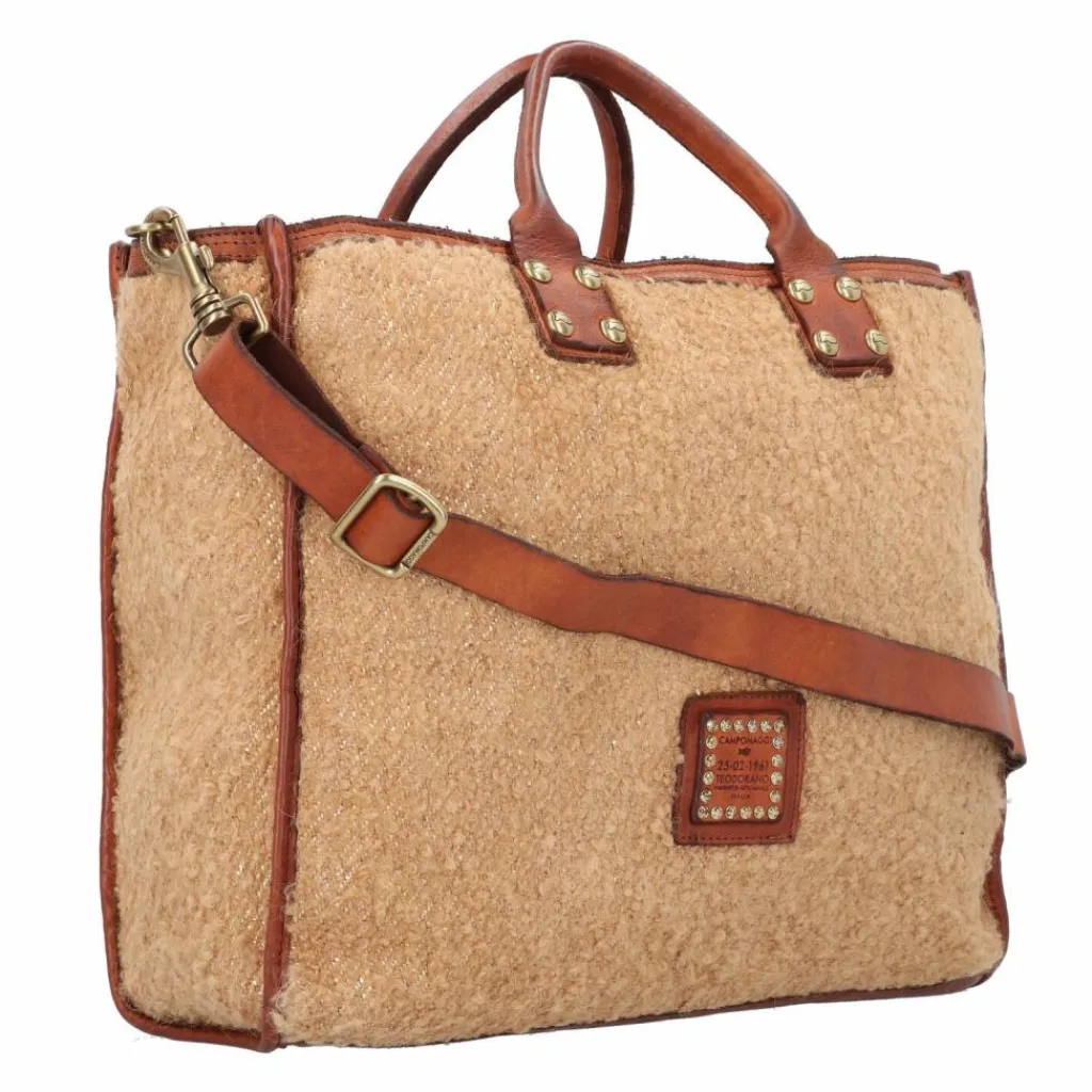 Sale Campomaggi Handtasche 40 cm naturale+oro+t-cognac