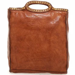 Best Campomaggi Handtasche Leder 30 cm cognac