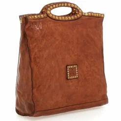 Best Campomaggi Handtasche Leder 30 cm cognac