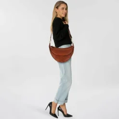 Clearance Campomaggi Kura Umhängetasche Leder 38 cm cognac