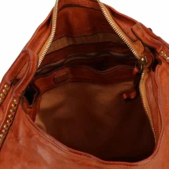 Campomaggi Schultertaschen<Luana Schultertasche Leder 43 cm cognac