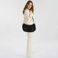 Online Campomaggi Mangrovia Umhängetasche Leder 41 cm nero