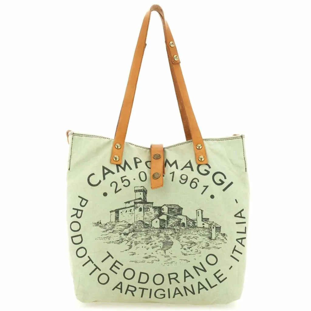 Online Campomaggi Manici Schultertasche 29 cm verdino-bottiglia