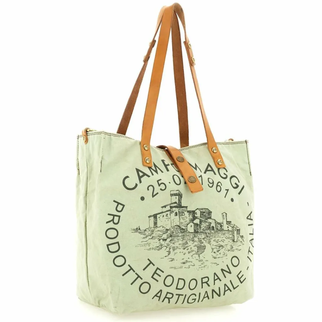 Online Campomaggi Manici Schultertasche 29 cm verdino-bottiglia