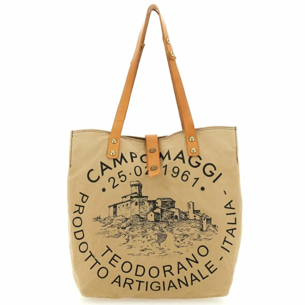 Campomaggi Schultertaschen<Manici Schultertasche 29 cm beige-nera