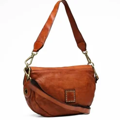 Campomaggi Schultertaschen<Mimma Schultertasche Leder 28 cm cognac