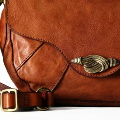 Campomaggi Schultertaschen<Mimma Schultertasche Leder 28 cm cognac