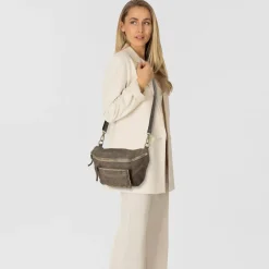 Best Campomaggi Nicole Umhängetasche Leder 32 cm cemento