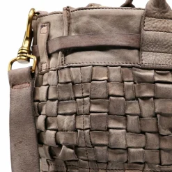 Campomaggi Shopper|Schultertaschen<Penelope Shopper Tasche Leder 34 cm cemento