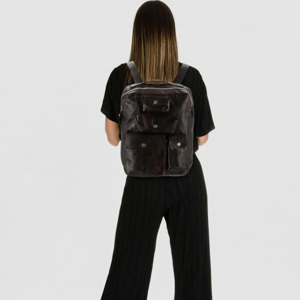 Campomaggi Lederrucksäcke|Daypacks<Pino Daypack Leder 39.5 cm moro