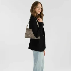 Hot Campomaggi Schultertasche Leder 31 cm cemento