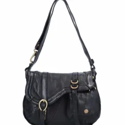 Campomaggi Schultertaschen|Henkeltaschen<Schultertasche Leder 24 cm nero