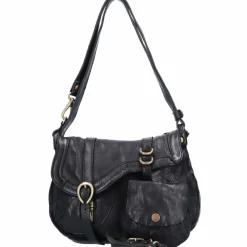 Campomaggi Schultertaschen|Henkeltaschen<Schultertasche Leder 24 cm nero