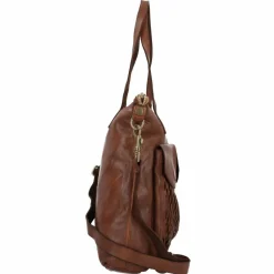 Sale Campomaggi Schultertasche Leder 33 cm cognac