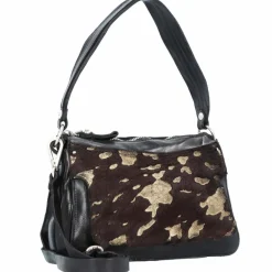 Campomaggi Schultertaschen<Schultertasche Leder 25 cm cioccolato+oro+t-nero