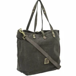 New Campomaggi Schultertasche 30 cm grigio-cemento