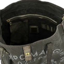 New Campomaggi Schultertasche 30 cm grigio-cemento