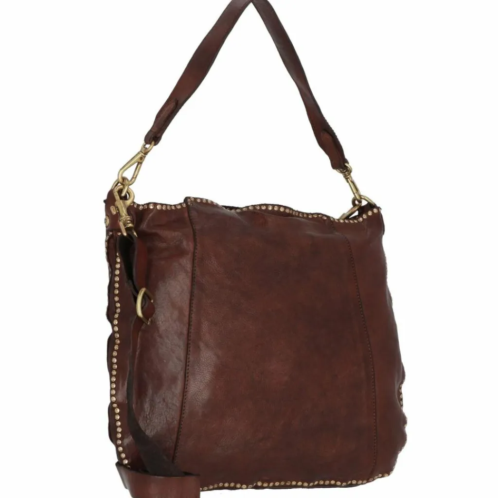 Campomaggi Schultertaschen<Schultertasche Leder 38 cm moro