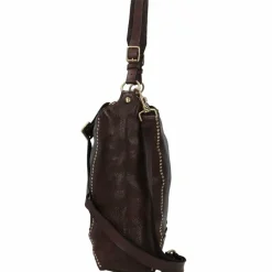New Campomaggi Schultertasche Leder 33 cm moro