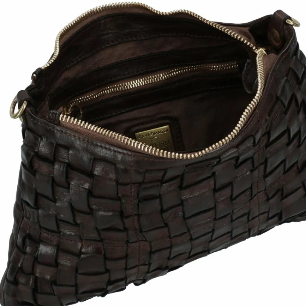 Hot Campomaggi Schultertasche Leder 31 cm moro