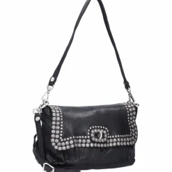 Campomaggi Schultertaschen<Schultertasche Leder 24 cm nero