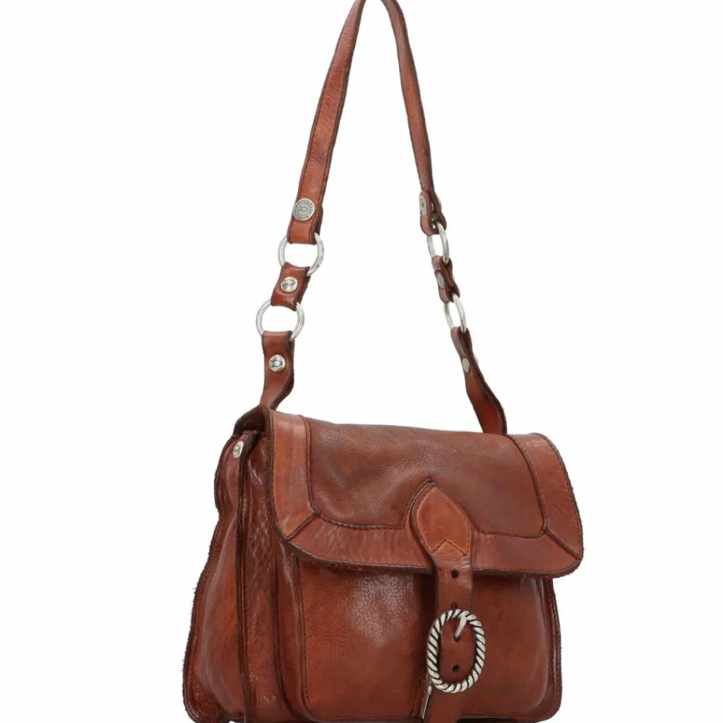 Campomaggi Schultertaschen|Henkeltaschen<Schultertasche Leder 22 cm cognac