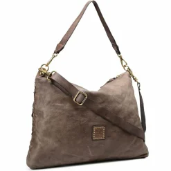 Campomaggi Schultertasche Leder 42 cm cemento