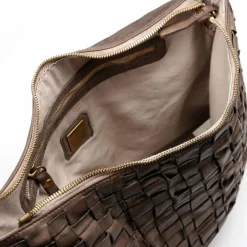 Campomaggi Schultertasche Leder 42 cm cemento