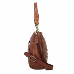 Campomaggi Schultertaschen<Schultertasche Leder 32 cm cognac