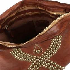 Campomaggi Schultertaschen<Schultertasche Leder 32 cm cognac