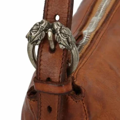Clearance Campomaggi Schultertasche Leder 23 cm cognac