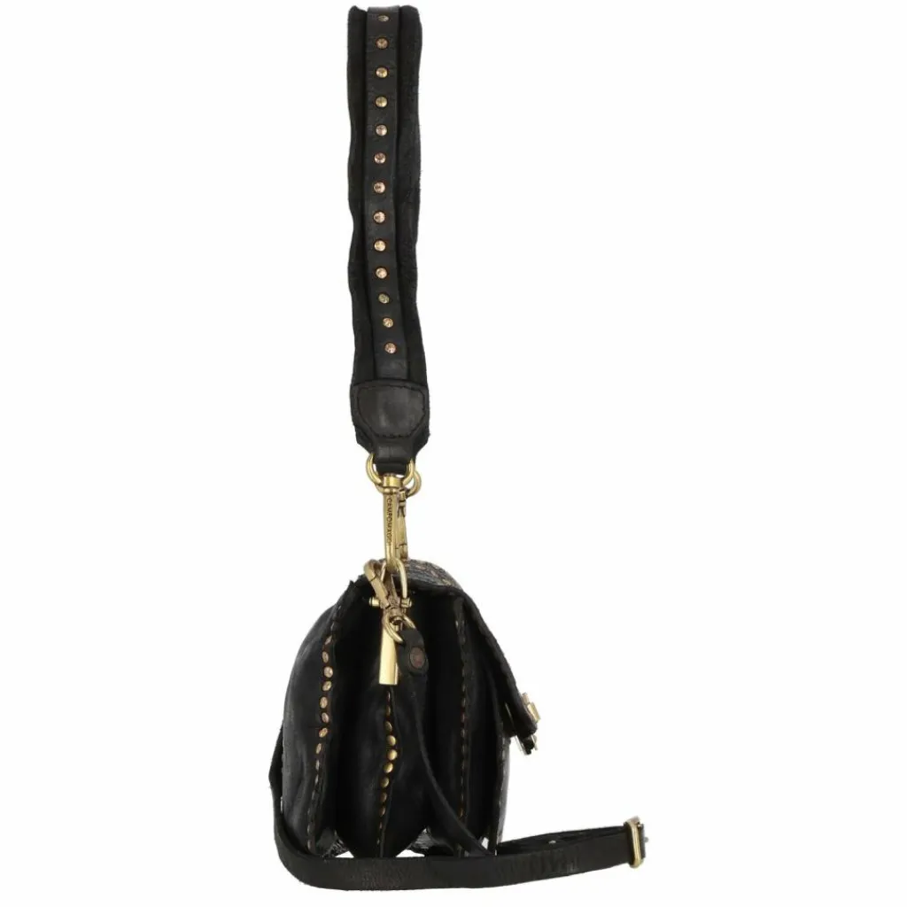 Sale Campomaggi Schultertasche Leder 22 cm nero