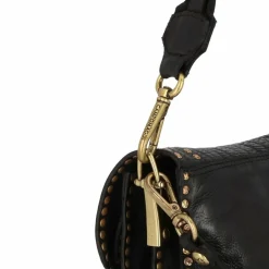 Sale Campomaggi Schultertasche Leder 22 cm nero