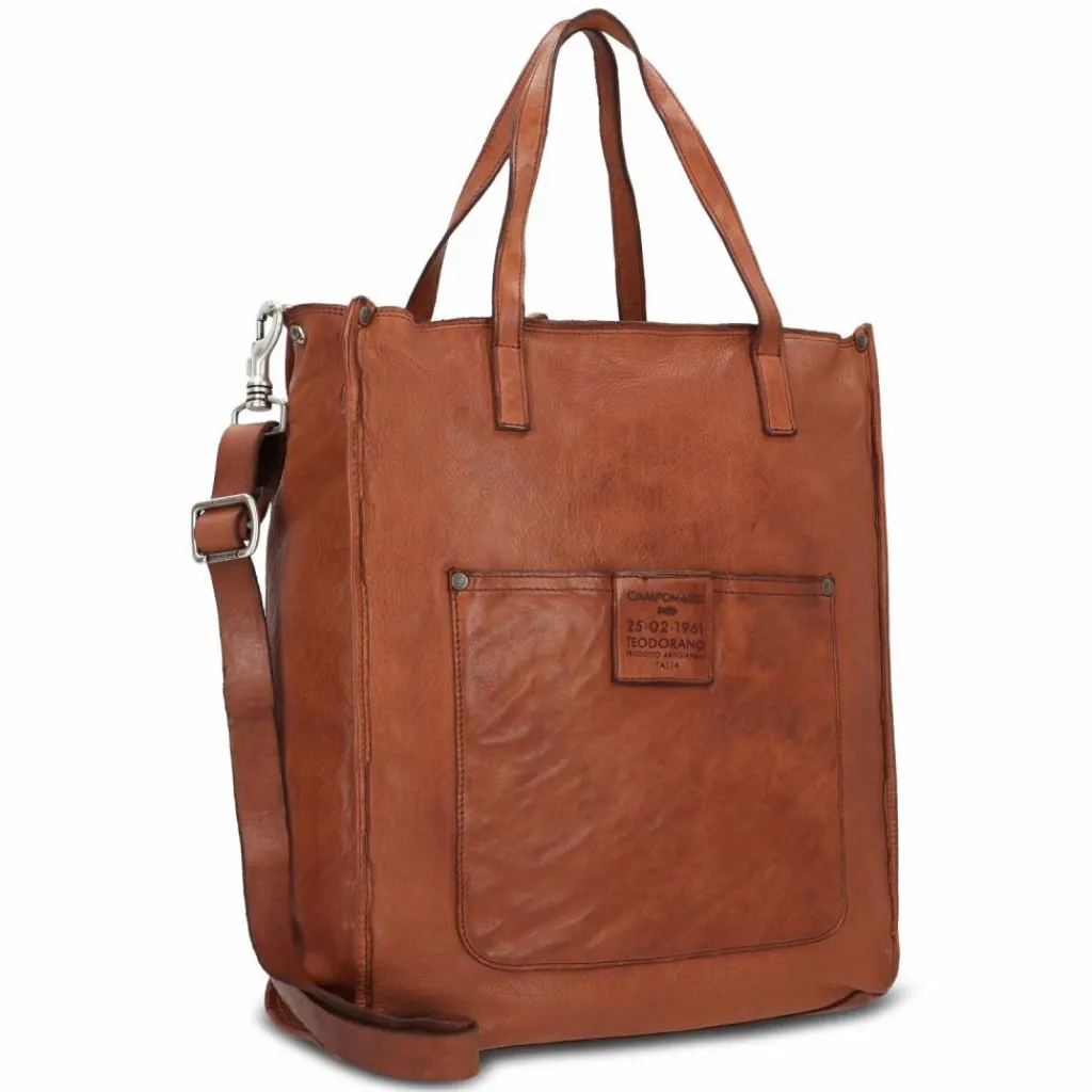 Campomaggi Shopper|Schultertaschen<Shopper Tasche Leder 36 cm cognac