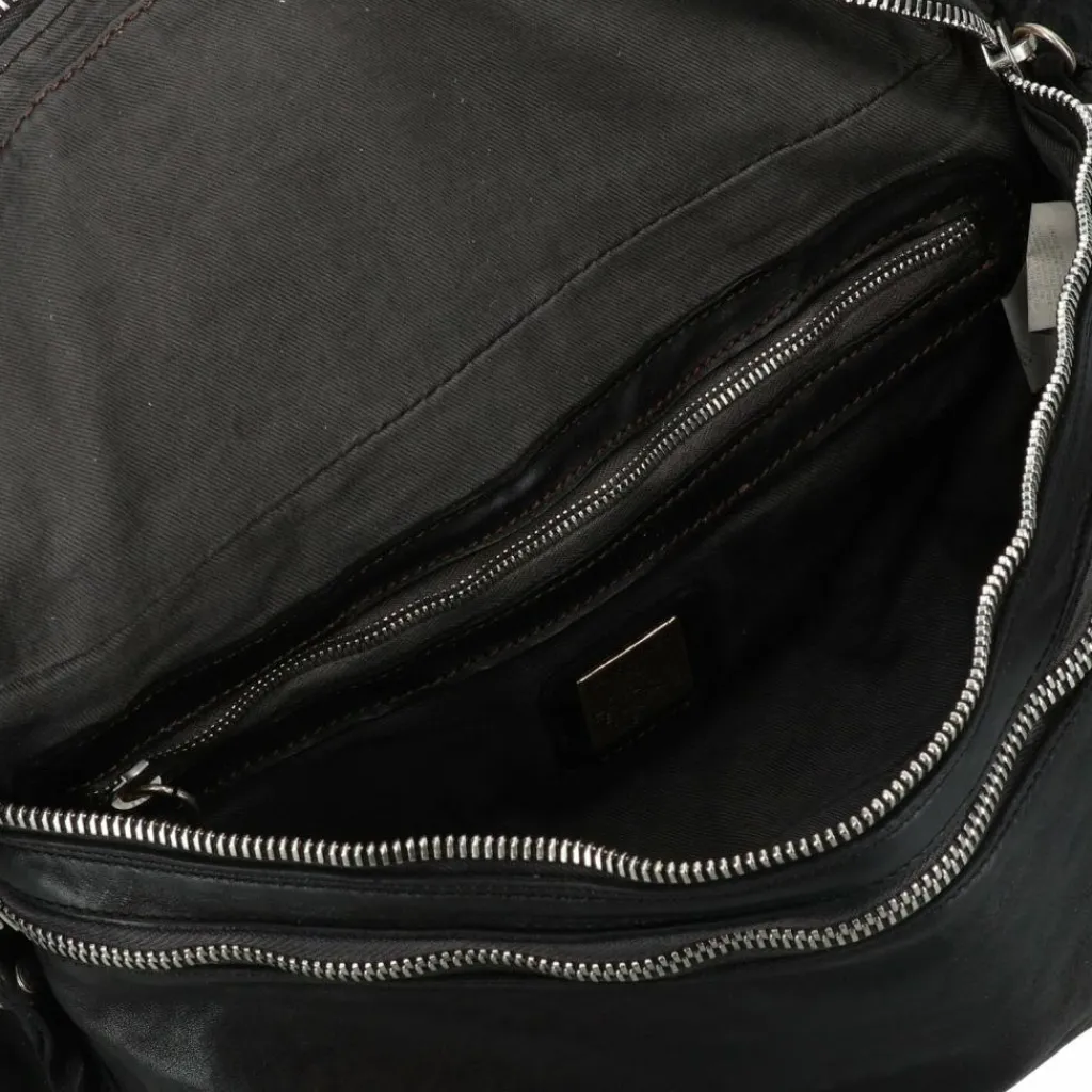 New Campomaggi Tasso Gürteltasche Leder 33 cm nero
