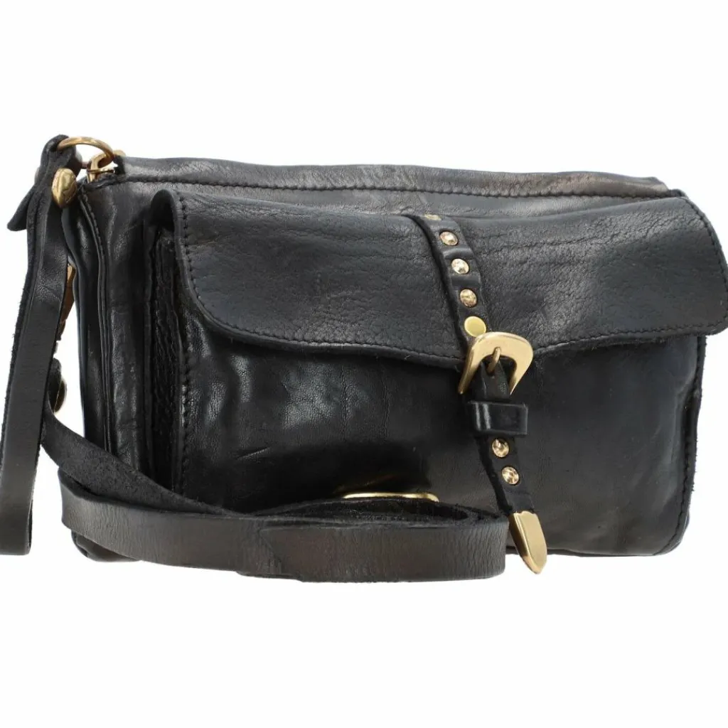 Best Campomaggi Umhängetasche Leder 21 cm nero
