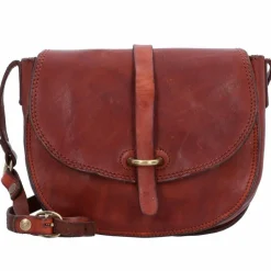 Outlet Campomaggi Umhängetasche Leder 21 cm cognac