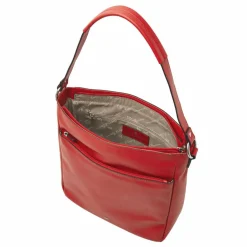 New Castelijn & Beerens Babette Schultertasche Leder 30 cm rot