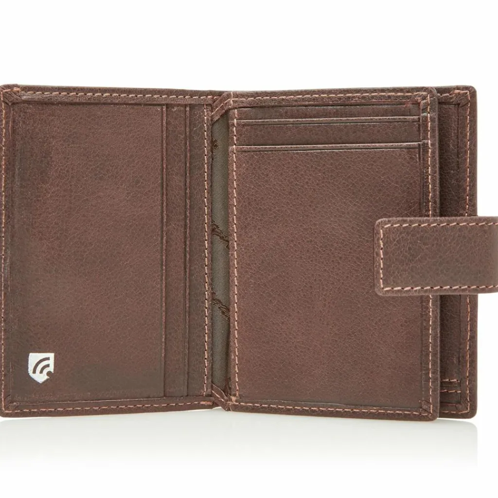 Clearance Castelijn & Beerens Canyon Geldbörse RFID Leder 8 cm mocca