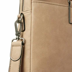 Hot Castelijn & Beerens Carisma Aktentasche Leder 40 cm Laptopfach beige